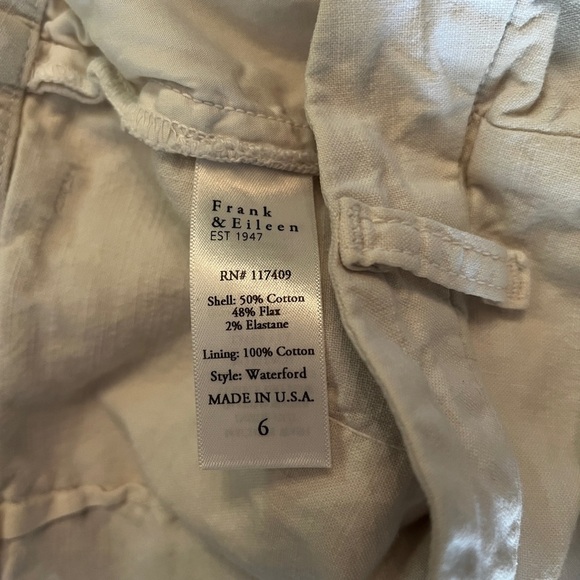 FRANK & EILEEN Waterford Walking Shorts 4.5” White - Picture 8 of 9